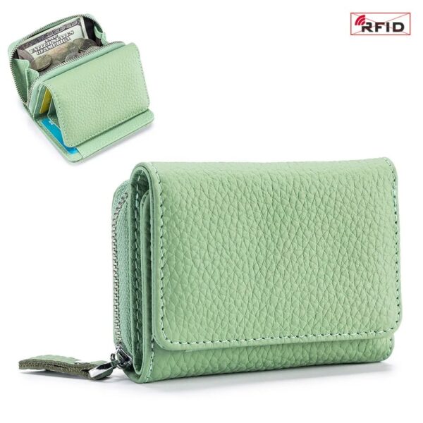 Unisex Pebble Leather Wallet - Image 6