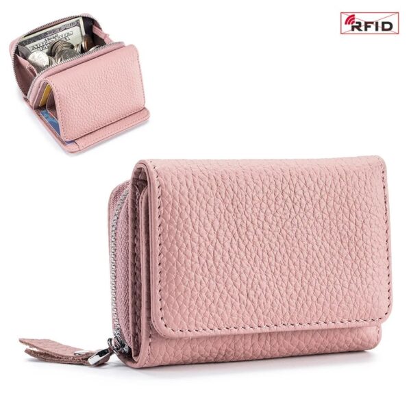 Unisex Pebble Leather Wallet - Image 7