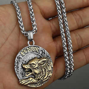 Vikings Wolf Fenrir Stainless Steel Necklace