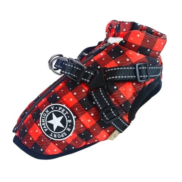 Waterproof Warm Dog Winter Jacket Harness - Image 2