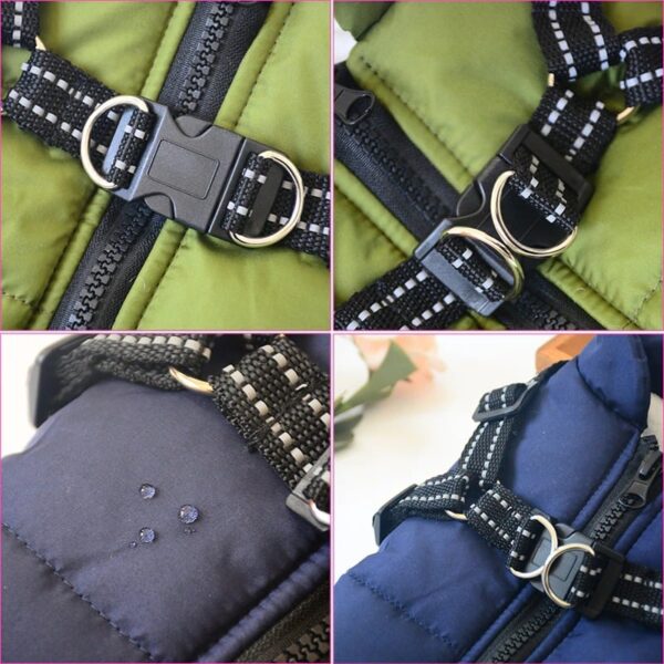 Waterproof Warm Dog Winter Jacket Harness - Image 7