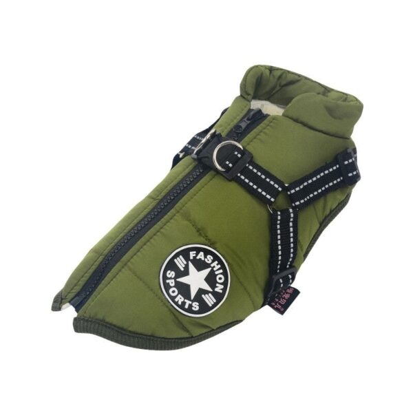 Waterproof Warm Dog Winter Jacket Harness - Image 3