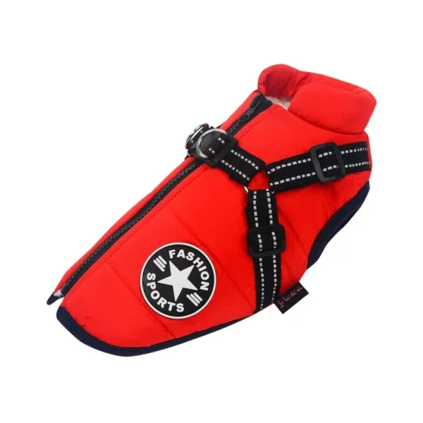 Waterproof Warm Dog Winter Jacket Harness - Image 4