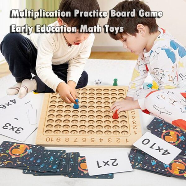 Wooden Montessori Multiplication Board Game - Image 3
