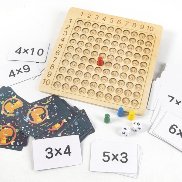 Wooden Montessori Multiplication Board Game - Image 4