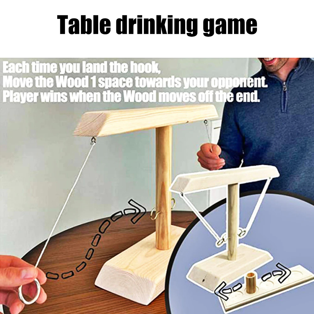 Wooden Ring Hook Tossing Games - Image 5