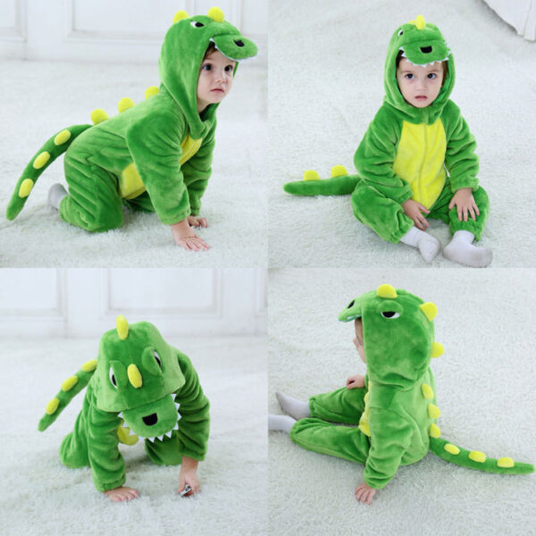 kids Dinosaur Onesie Costume - Image 6