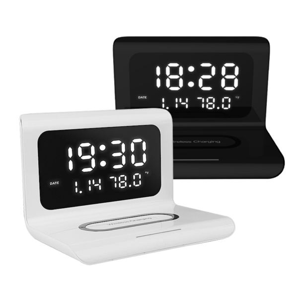 3 in 1 Multifunction Wireless Charging Clock - Image 2