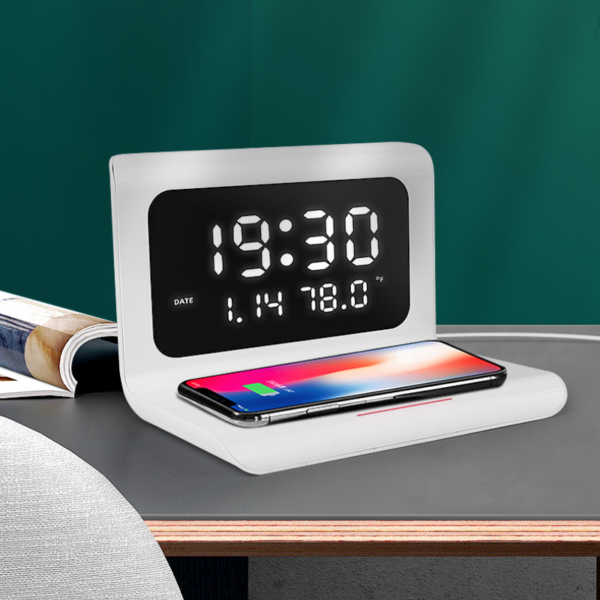 3 in 1 Multifunction Wireless Charging Clock - Image 6