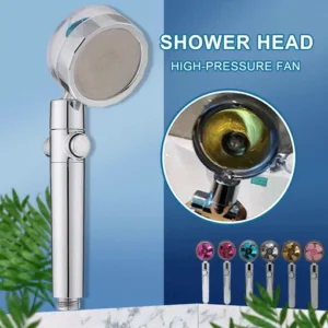 360 Propeller High Pressure Shower Head
