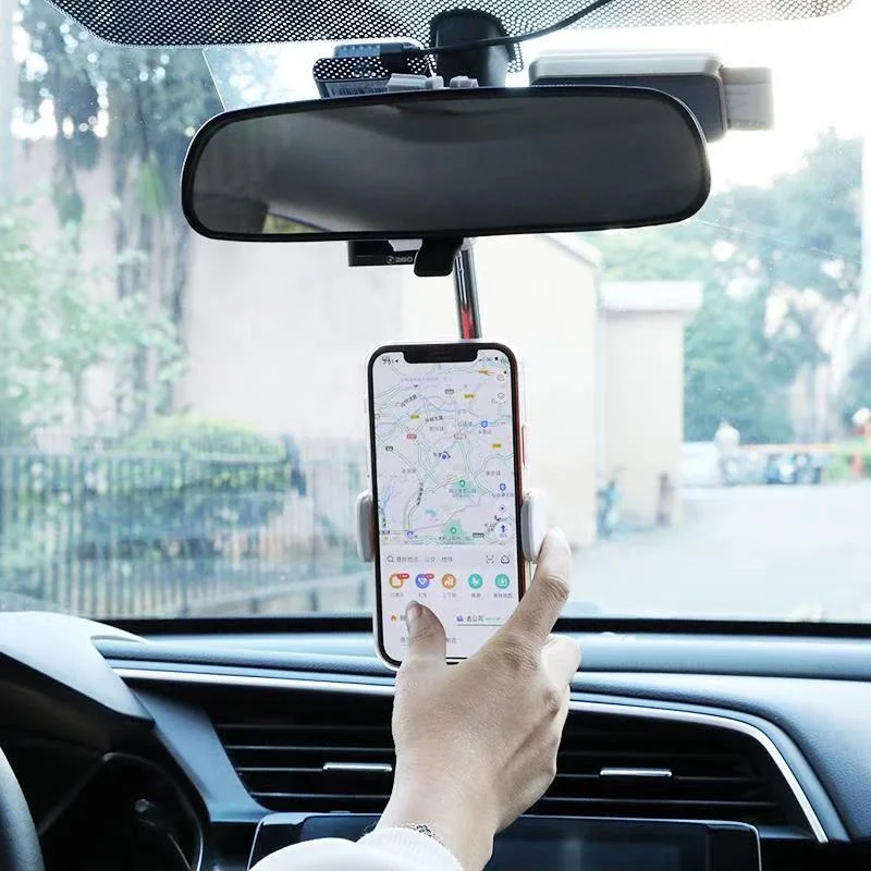 360° Car Rearview Mirror Phone Holder - Image 4
