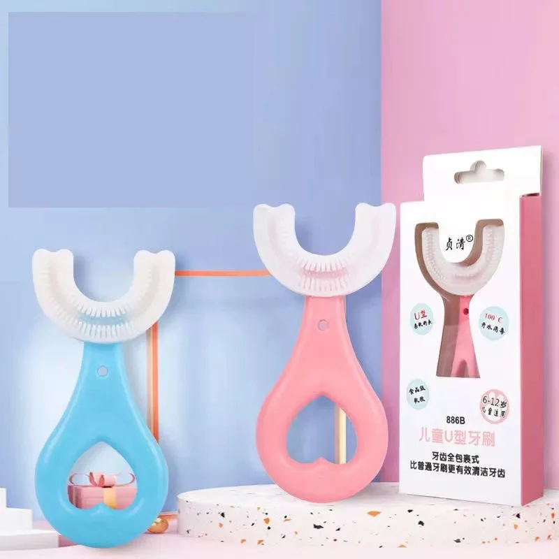 360° Kids U-Shaped Toothbrush -2PCS