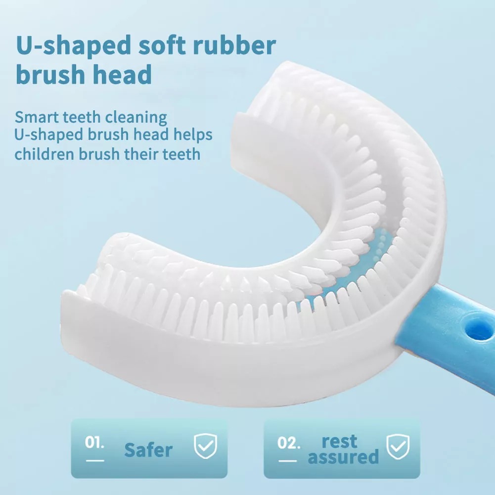 360° Kids U-Shaped Toothbrush -2PCS - Image 4