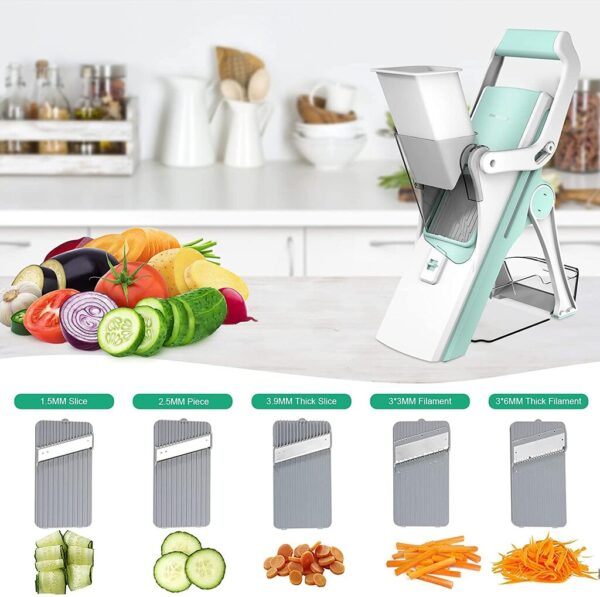 5 in 1 Mandoline - Safe Vegetables Slicer - Image 6