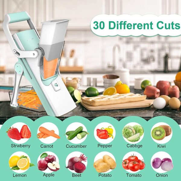 5 in 1 Mandoline - Safe Vegetables Slicer - Image 7