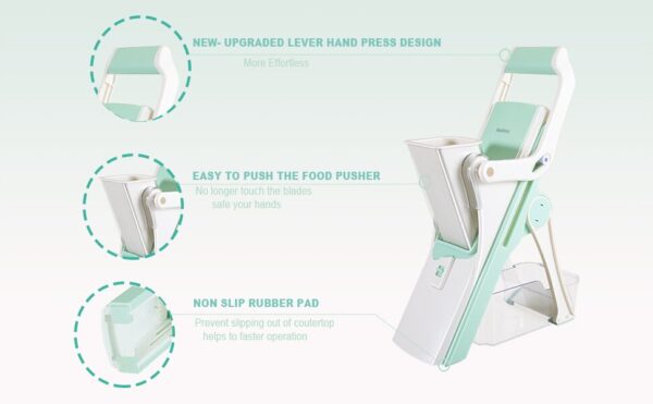 5 in 1 Mandoline - Safe Vegetables Slicer - Image 8