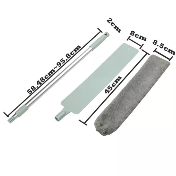 Adjustable Microfiber Dust Brush Gap Mop - Image 3