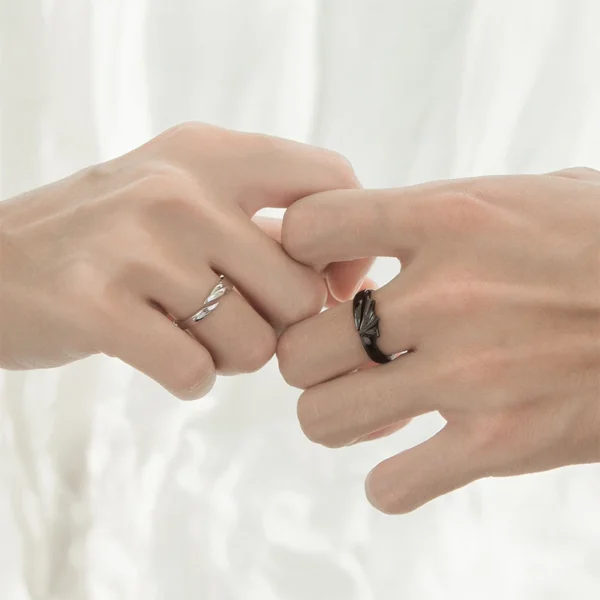 Angel & Devil Couple Rings - Image 2