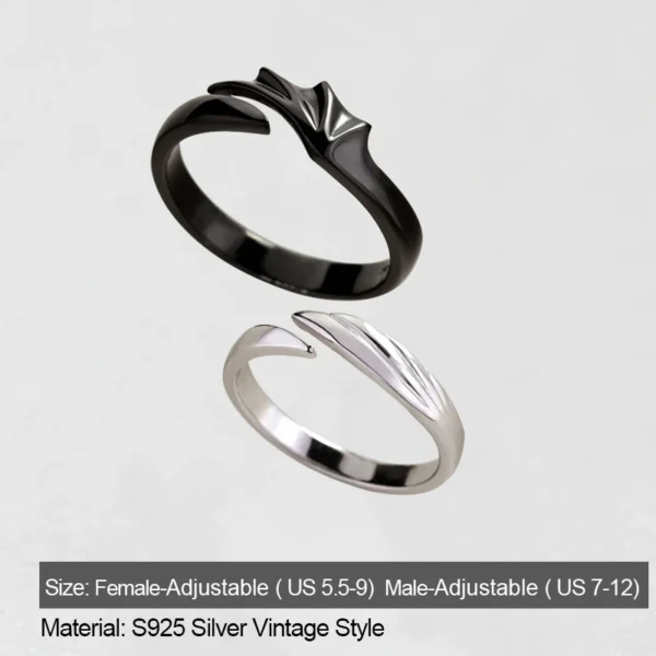 Angel & Devil Couple Rings - Image 8