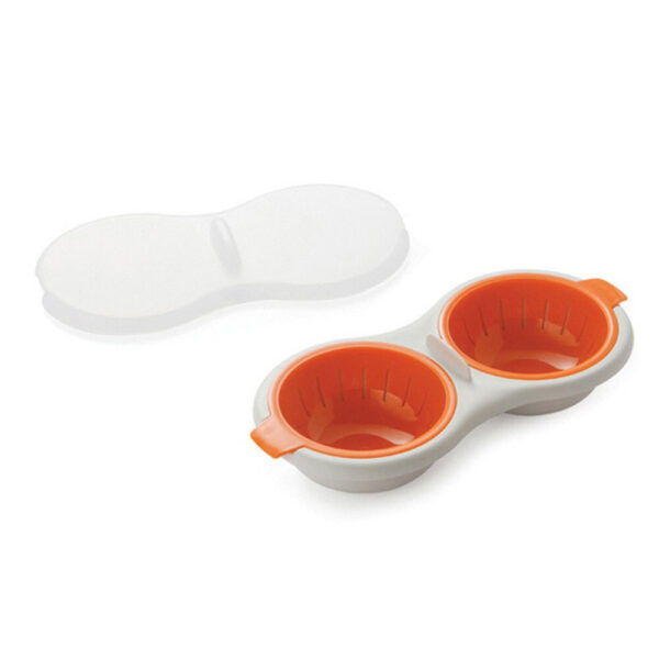 BPA Free Microwave Double Cup Perfect Eggs Poacher - Image 2