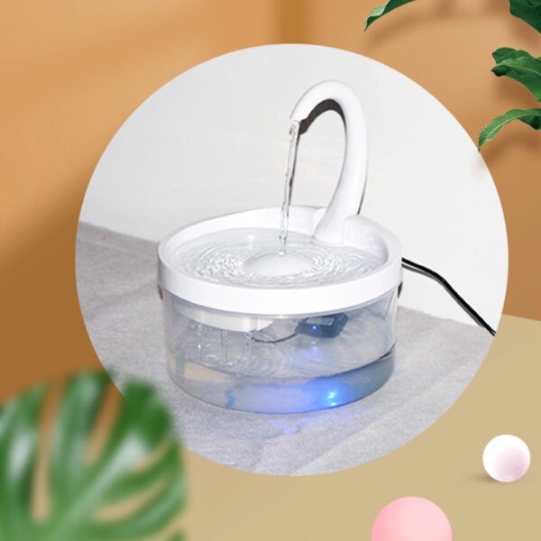 Cat Automatic Swan Design Fountain - Image 3