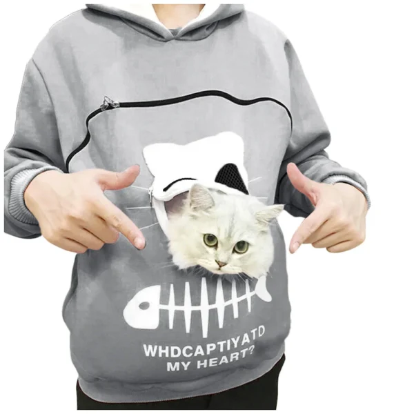 Cat Lovers Hoodie Cuddle Pouch - Image 3