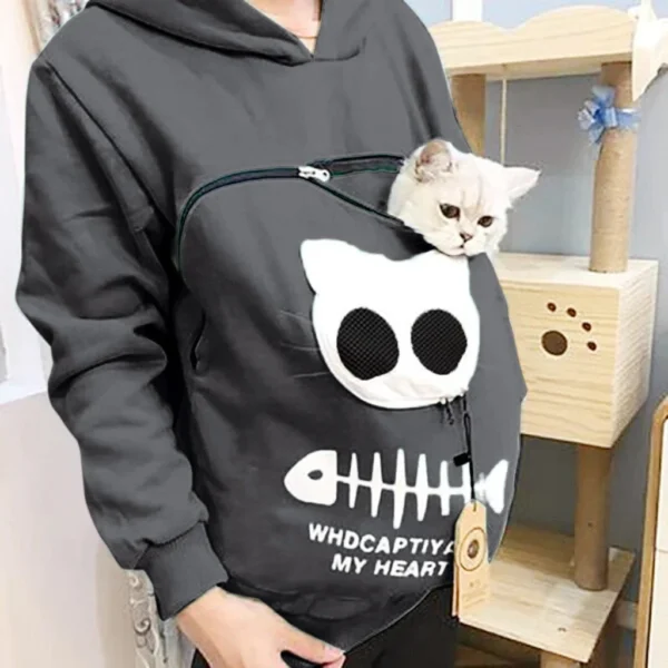 Cat Lovers Hoodie Cuddle Pouch - Image 4