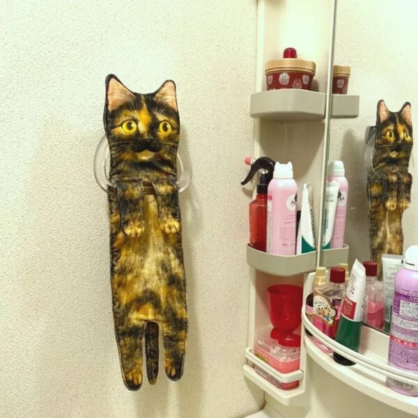 Cat-shaped Hand Towel - Image 4