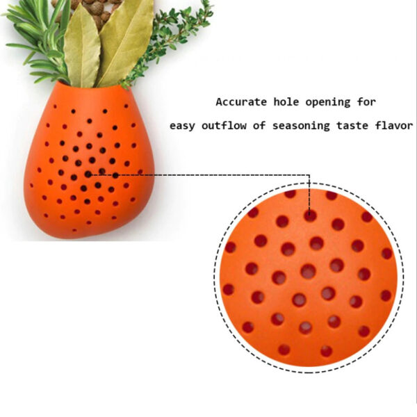 Creative Chicken Leg Shape Silicone Herb and Spice Infuser - Image 6