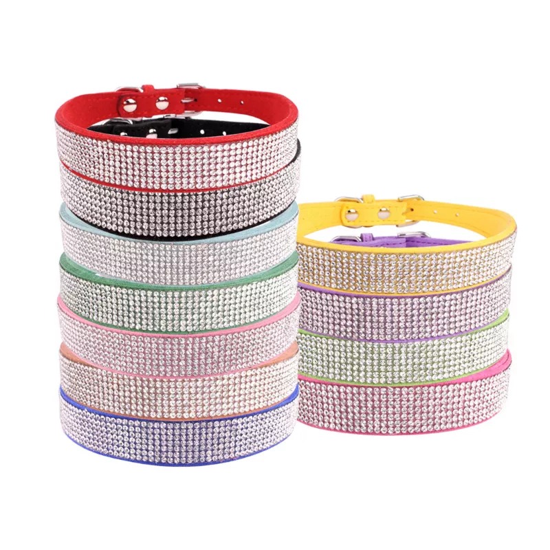 Crystal Rhinestone Reflective Dog Collar - Image 3
