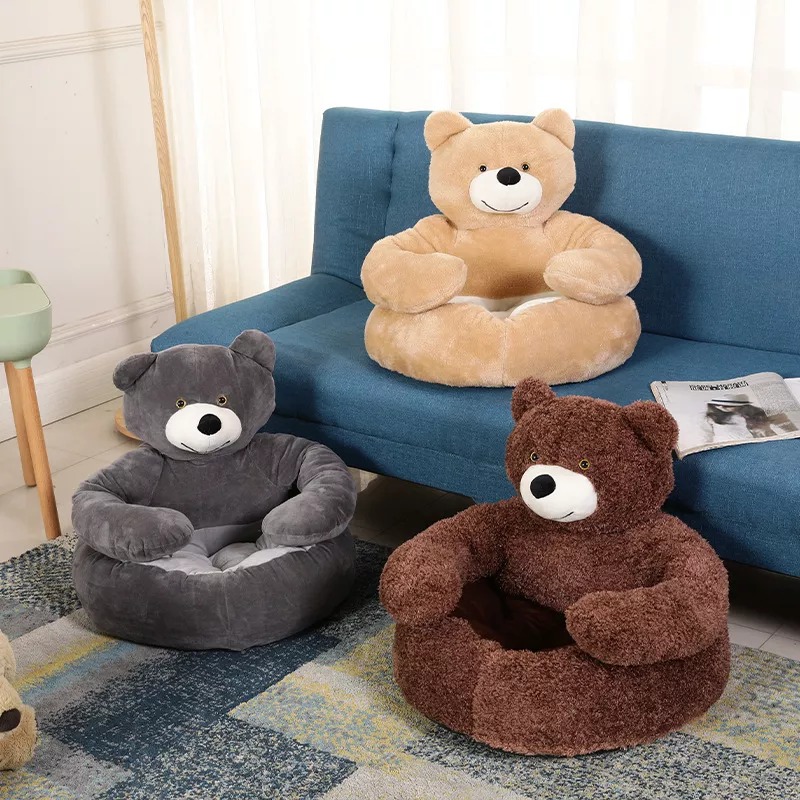 Cute Bear Hug Pet Bed - Image 5