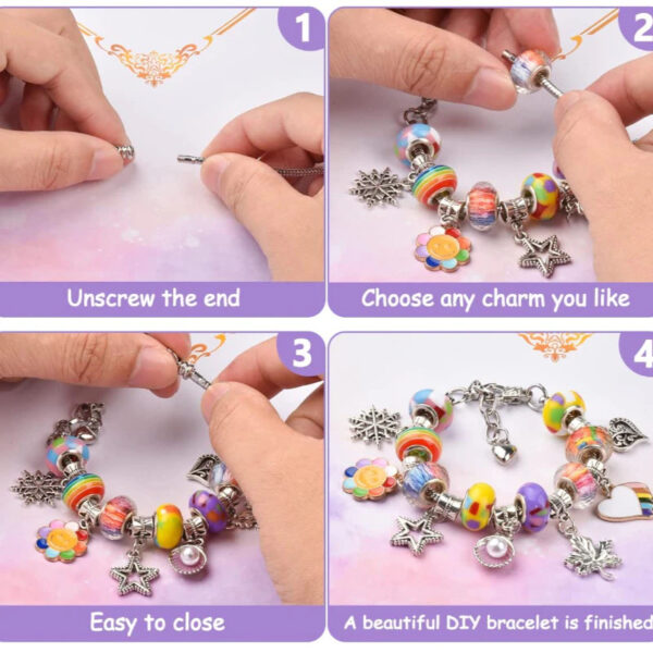 DIY Charm Bracelet Making Kit - Image 4