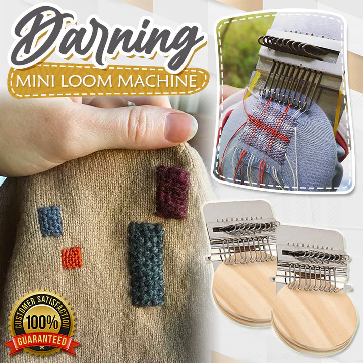 Darning Mini Wooden Loom Machine - Image 2
