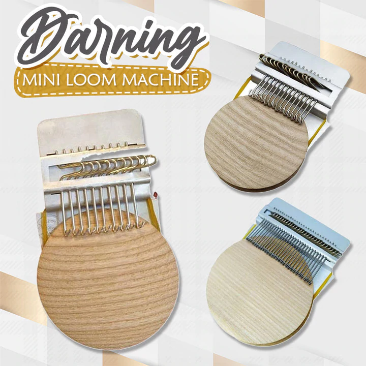 Darning Mini Wooden Loom Machine - Image 3