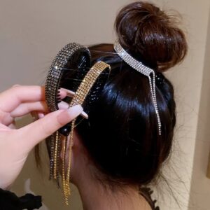 DiamondGlow Rhinestone Bun Maker-2PCS
