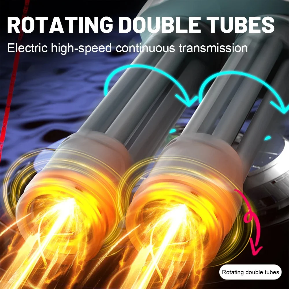 Double Barrel Gatling Electric Water Gun Set - Image 2