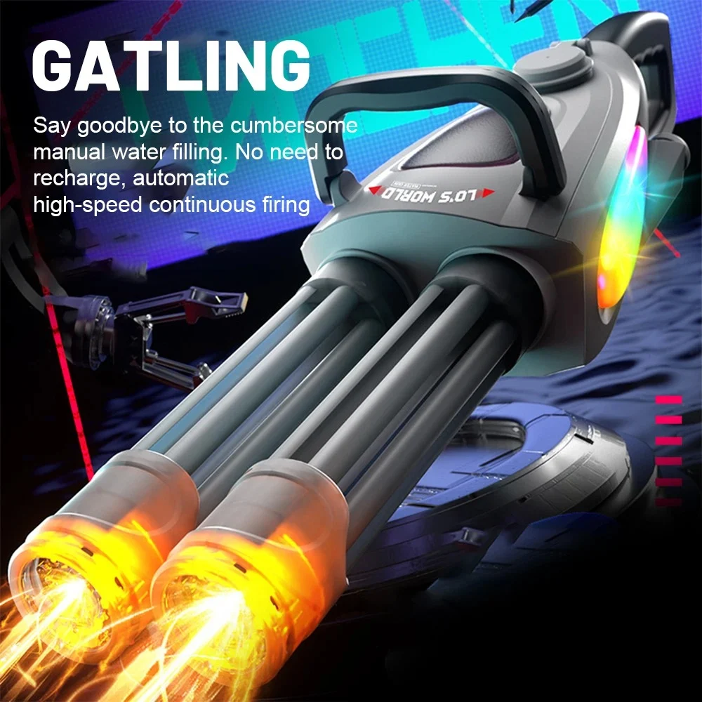 Double Barrel Gatling Electric Water Gun Set - Image 5