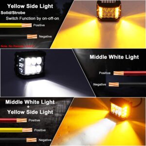 Dual Side Shooter Dual Color Strobe Cree Pods