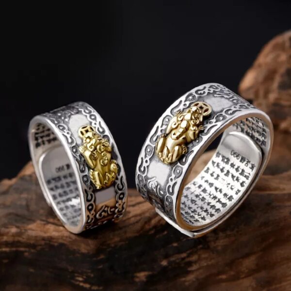 Feng Shui Pixiu Mantra Ring - Image 3