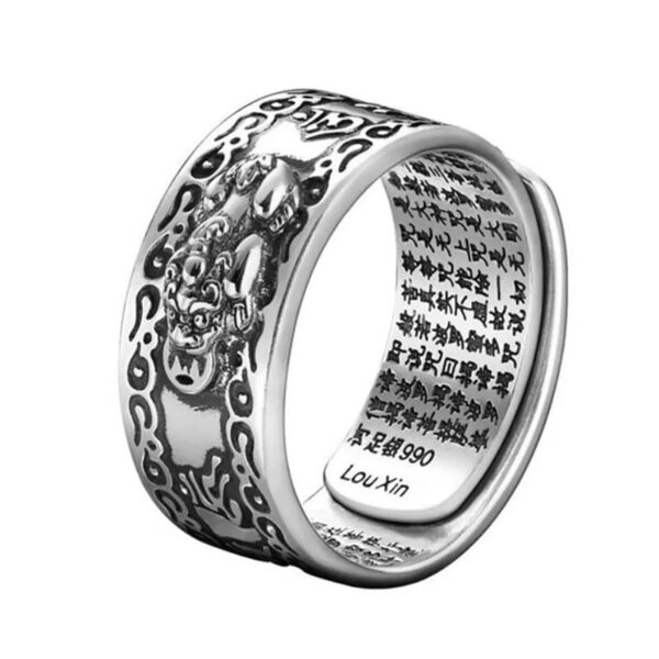 Feng Shui Pixiu Mantra Ring - Image 5