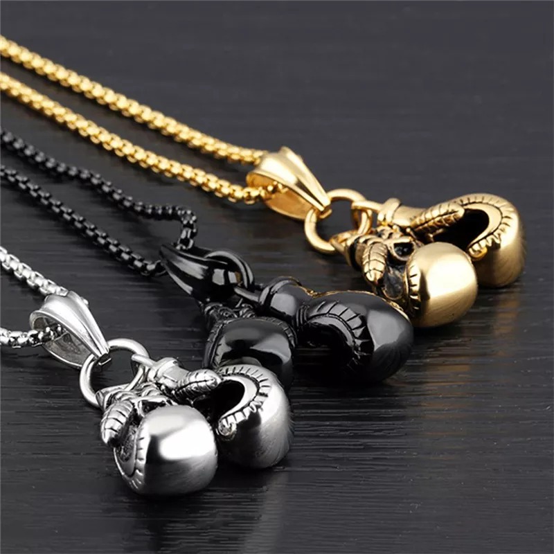 Fitness Boxing Gloves Metal Necklace - Image 2