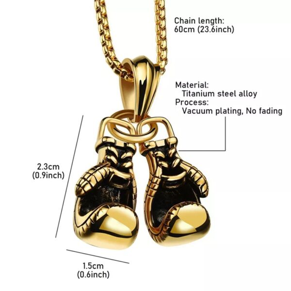 Fitness Boxing Gloves Metal Necklace - Image 5