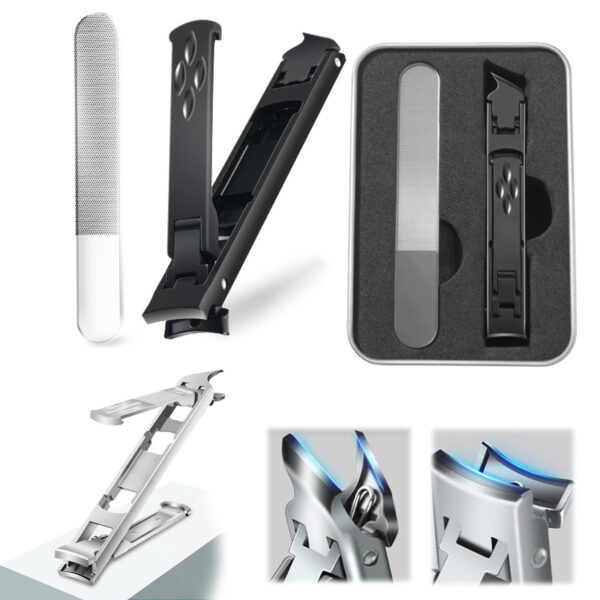 Foldable Double-Ended Nail Clipper Tool - Image 5