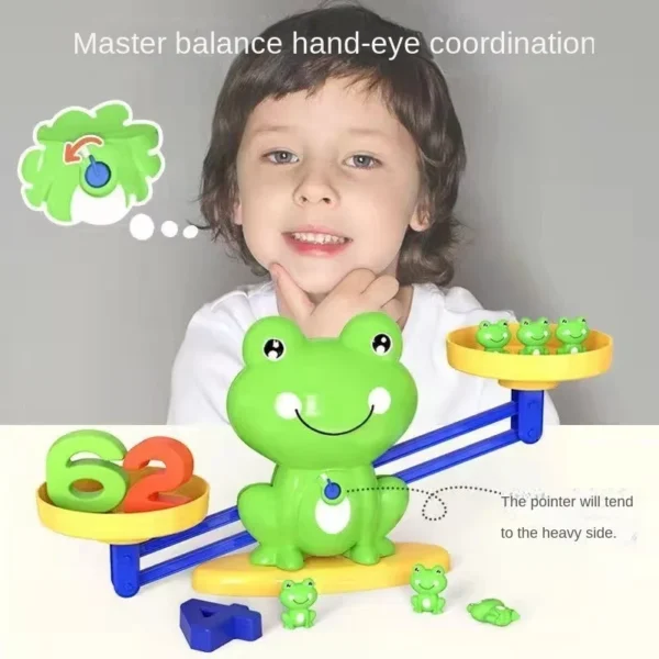 Fun & Educational Frog Balance Math Toy - Image 2