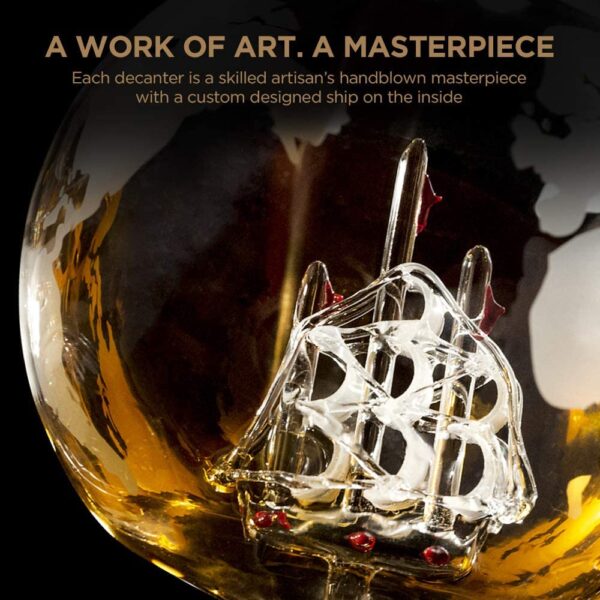 GLOBE DECANTER WITH SHIP - Image 4