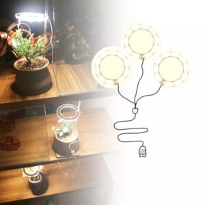 Grow Lights for Indoor Plants-3 Heads