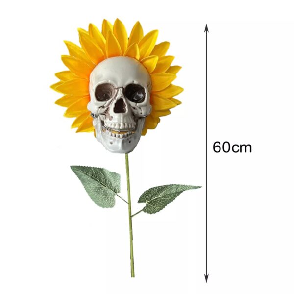 HALLOWEEN DECOR SKULL SUNFLOWERS - Image 4