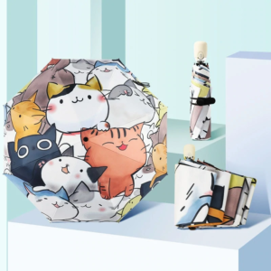 HAPPY CAT AUTOMATIC UV UMBRELLA