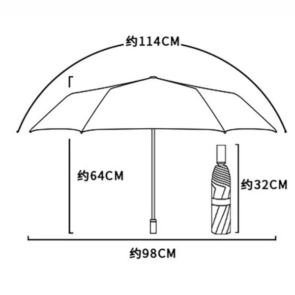 HAPPY CAT AUTOMATIC UV UMBRELLA - Image 3