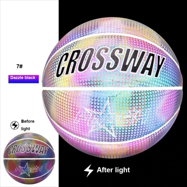 HOLOGRAPHIC REFLECTIVE GLOWING BASKETBALL - Image 5